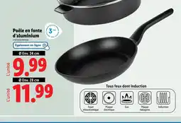 Lidl Poêle en fonte d'aluminium offre