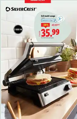 Lidl SILVERCREST Gril multi-usage offre