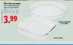 Lidl Plat à four ou moule offre