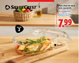 Lidl SILVERCREST Plat à four en verre avec couvercle offre