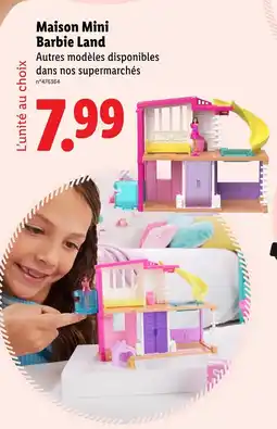Lidl Maison Mini Barbie Land offre