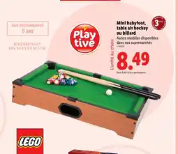 Lidl Mini babyfoot, table air hockey ou billard offre