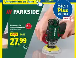 Lidl PARKSIDE Polisseuse de rénovation sans fil offre