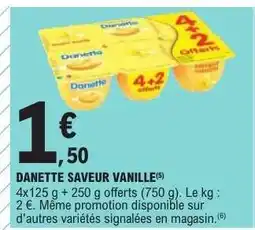 E.Leclerc Danette Saveur Vanille offre