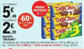 E.Leclerc Biscuits DÉLICHOC offre
