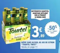E.Leclerc BIÈRE SANS ALCOOL AU JUS DE CITRON “TOURTEL TWIST” offre