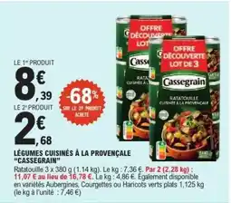 E.Leclerc Légumes cuisinés à la provençale 'Cassegrain' offre