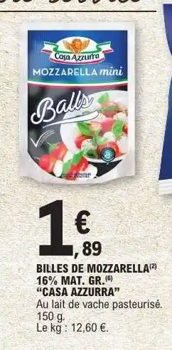 E.Leclerc Billes de Mozzarella offre