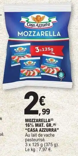 E.Leclerc Mozzarella offre