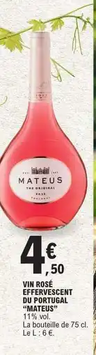 E.Leclerc Vin Rosé Effervescent du Portugal 'Mateus' offre
