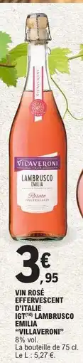 E.Leclerc Vin Rosé Effervescent d'Italie offre