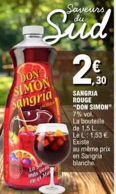 E.Leclerc Sangria Rouge Don Simon offre