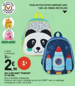 E.Leclerc SAC À DOS BABY ESQUISSE offre