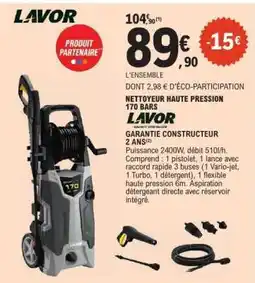 E.Leclerc NETTOYEUR HAUTE PRESSION 170 BARS offre