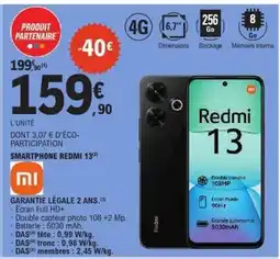 E.Leclerc SMARTPHONE REDMI 13 offre