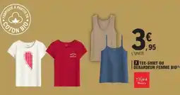 E.Leclerc Tee-shirt ou débardeur femme bio offre