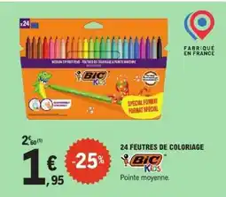 E.Leclerc 24 FEUTRES DE COLORIAGE offre