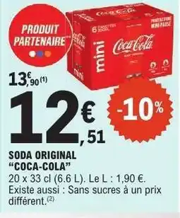 E.Leclerc SODA ORIGINAL COCA-COLA offre
