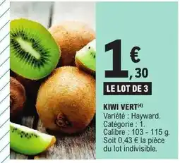 E.Leclerc Kiwi Vert offre