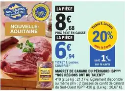 E.Leclerc Magret de canard du Périgord IGP offre