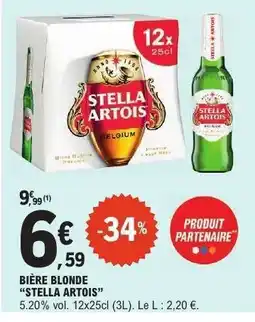 E.Leclerc BIÈRE BLONDE STELLA ARTOIS offre