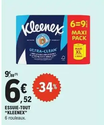 E.Leclerc ESSUIE-TOUT KLEENEX offre