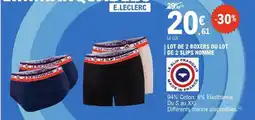 E.Leclerc Lot de 2 boxers ou lot de 2 slips homme offre