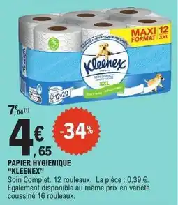 E.Leclerc PAPIER HYGIÉNIQUE KLEENEX offre