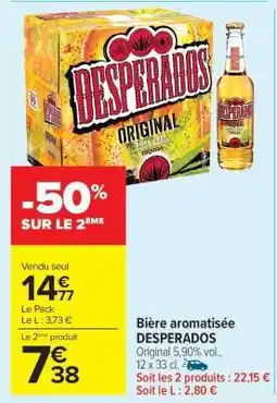 Carrefour Market Bière Aromatisée Desperados offre