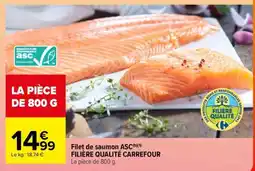 Carrefour Filet de saumon ASC offre