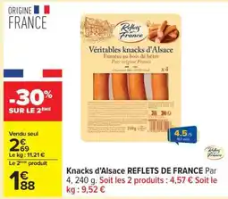 Carrefour Knacks d'Alsace Reflets de France offre