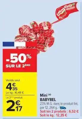 Carrefour Market Mini Babybel offre