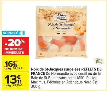 Carrefour Noix de St-Jacques surgelées REFLETS DE FRANCE offre
