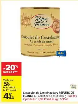 Carrefour Cassoulet de Castelnaudary REFLETS DE FRANCE offre