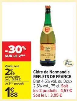 Carrefour Cidre de Normandie REFLETS DE FRANCE offre