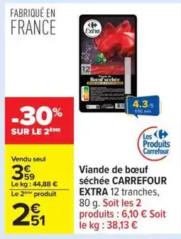 Carrefour Viande de bœuf séchée CARREFOUR EXTRA offre