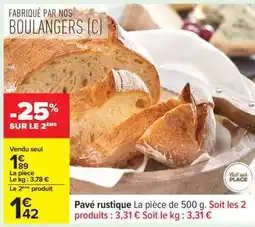 Carrefour Pavé rustique offre