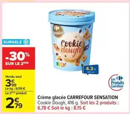 Carrefour Crème glacée CARREFOUR SENSATION offre