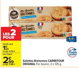 Carrefour Galettes Bretonnes CARREFOUR ORIGINAL offre