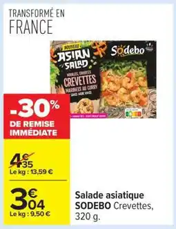 Carrefour Salade asiatique SODEBO Crevettes offre