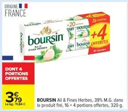 Carrefour Boursin Ail & Fines Herbes offre