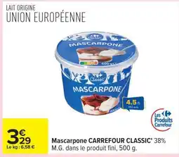 Carrefour Mascarpone CARREFOUR CLASSIC' offre