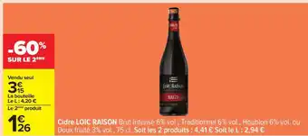 Carrefour CIDRE LOÏC RAISON offre