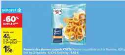 Carrefour ANNEAUX DE CALAMARS SURGELÉS COSTA offre