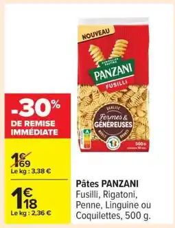 Carrefour PÂTES PANZANI offre