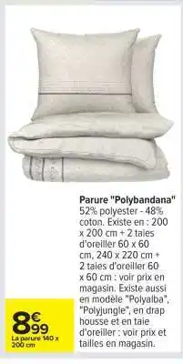 Carrefour Parure Polybandana offre