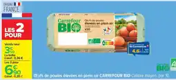 Carrefour Oeufs de poules élevées en plein air Carrefour Bio offre