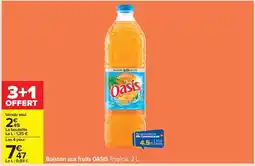 Carrefour Boisson aux fruits OASIS Tropical, 2 L offre