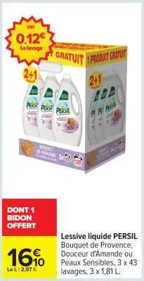Carrefour LESSIVE LIQUIDE PERSIL offre