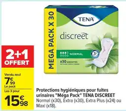 Carrefour TENA Discreet Mega Pack offre